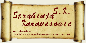 Strahinja Karavesović vizit kartica